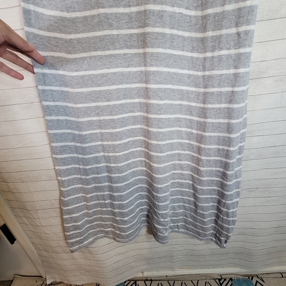 VINCE GRAY STRIPED RACER BACK MAXI DRESS, SZ XS - Picture 9 of 12